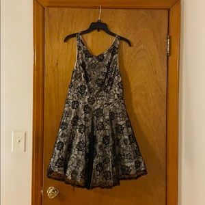 Black and Tan lace cocktail dress- only worn once